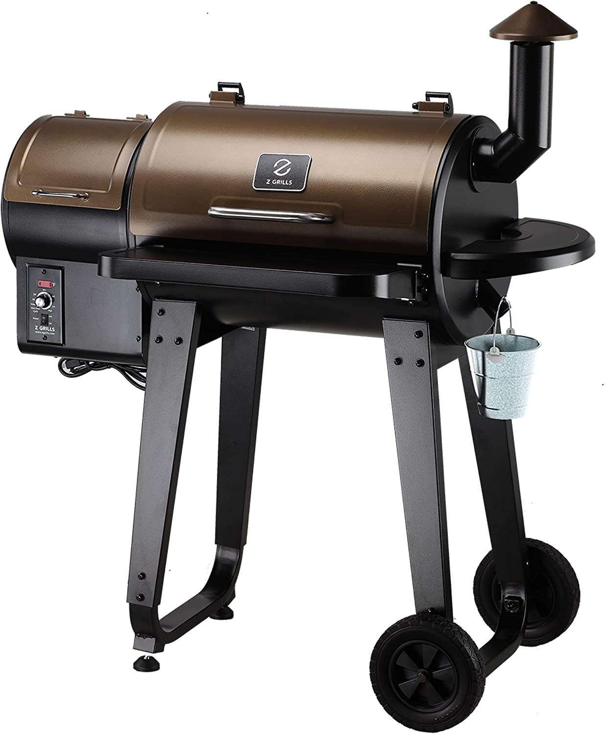 ZPG-450A 2023 Upgrade Wood Pellet Grill & Smoker 6 in 1 BBQ Grill Auto Temperature Control. 450 Sq in Bronze - Image 9