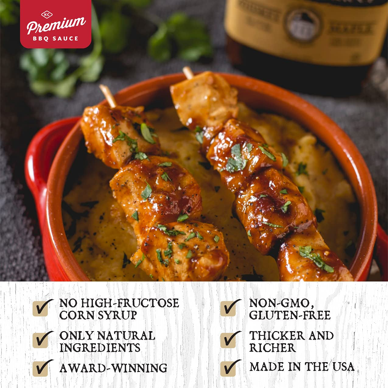 Rufus Teague - Whiskey Maple BBQ Sauce - Premium Barbecue Sauce - 15.25 Oz. Bottles - 2 Pack - Image 4