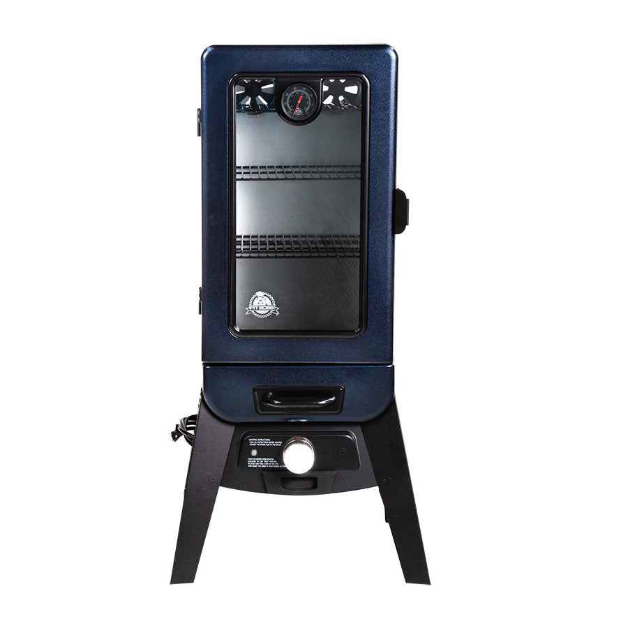 3-Series Blue Hammertone Analog Vertical Smoker - PBV3A1