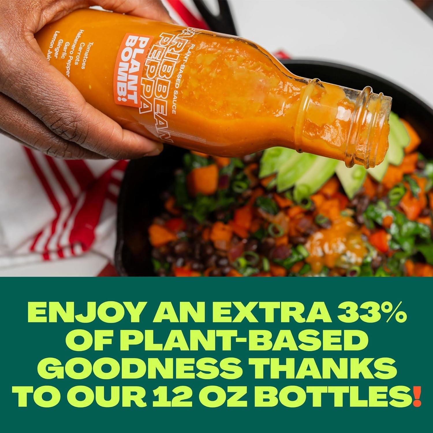 Plant Bomb Garlic Tahini Plant-Based Sauce. Marinade & Dressing - Gluten-Free. Non-Gmo. Dairy-Free. No Sugar Added - Vegan. Paleo. Low Carb. Keto Friendly - 12 Ounce (Pack of 2) - Image 5