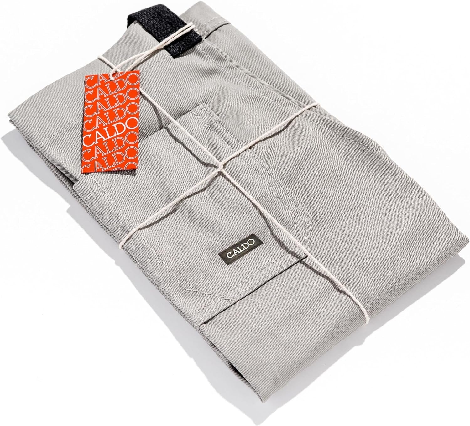 Daily Cotton Kitchen Apron for Cooking- Mens and Womens Professional Chef or Server Bib Apron - Adjustable Straps with Pockets and Towel Loop (Grey) - Image 3