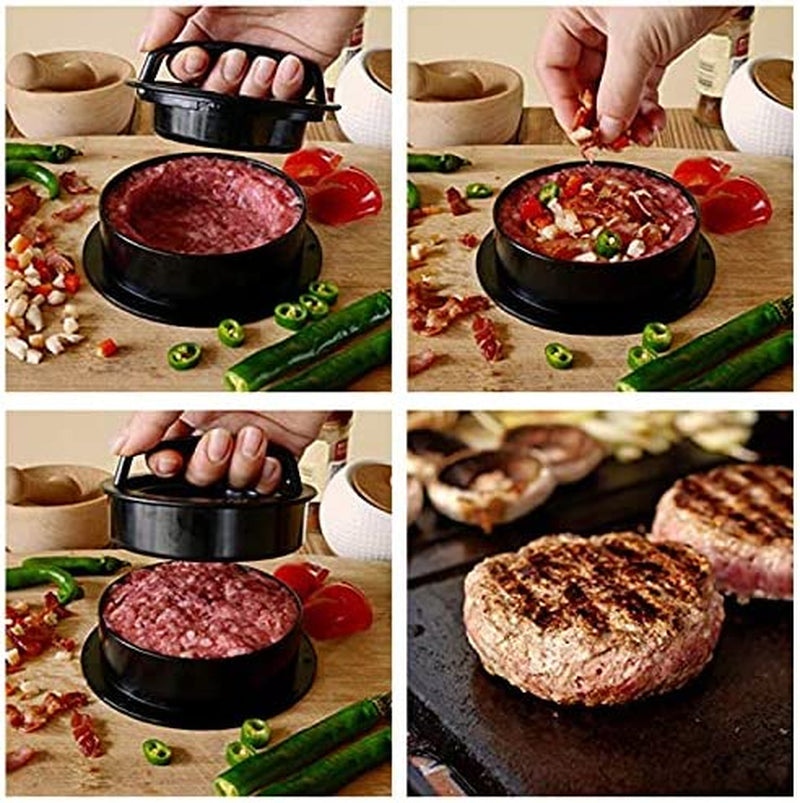 Leden Burger Press Hamburger Press Patty Maker for BBQ Grill 3-In-1 Non Stick Stuffed Burger Mold. Kitchen Tool. Beef Patties and Sliders - Image 3