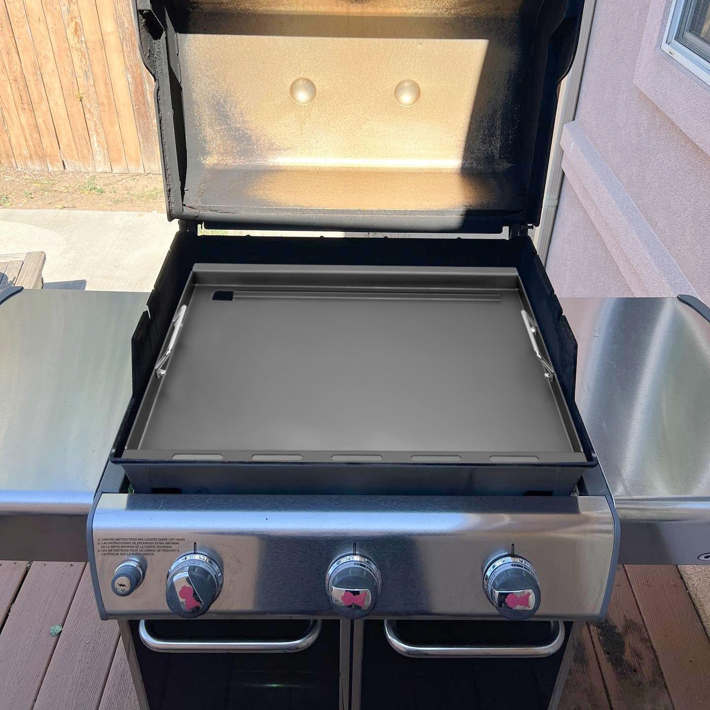 Full-Size Griddle Inserts for Weber Genesis 300 Gas Grill. Griddle for Weber Genesis 300 Series E-310 E-320 E-330 S-310 S-320 S-330 EP-310 EP-320 EP-330 CEP-310 CEP-330 Replace for Weber 7524 Grate*2 - Image 6