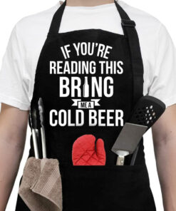 Neweleven Fathers Day Gift for Men. Dad. Husband. Him - Aprons for Men with Pockets