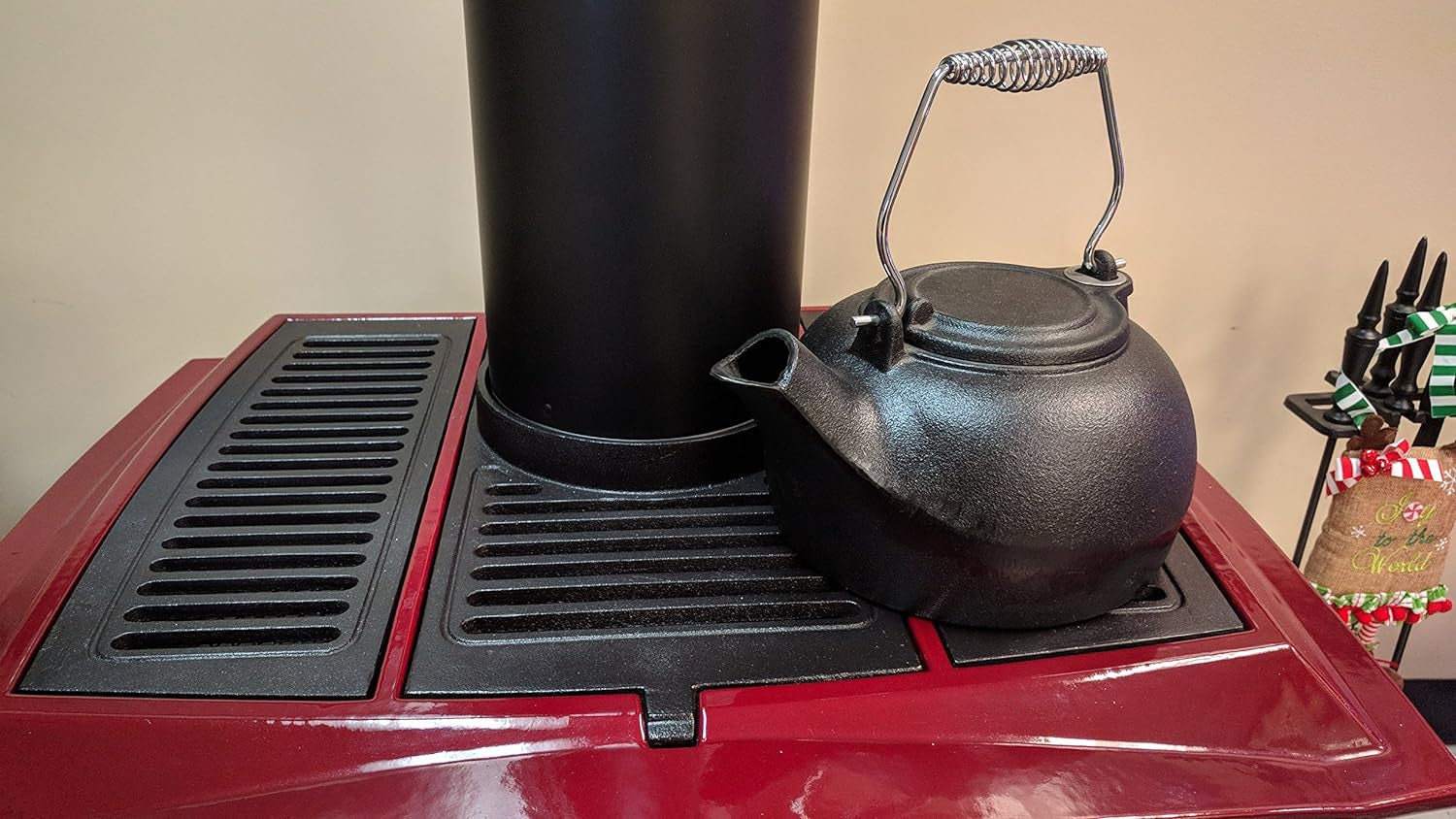 US Stove Company Kettle Fireplace 3Qt Black. L - Image 3