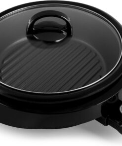 Aroma Housewares ASP-137B 3-Quart/10-Inch 3-In-1 Super Pot with Grill Plate. Black