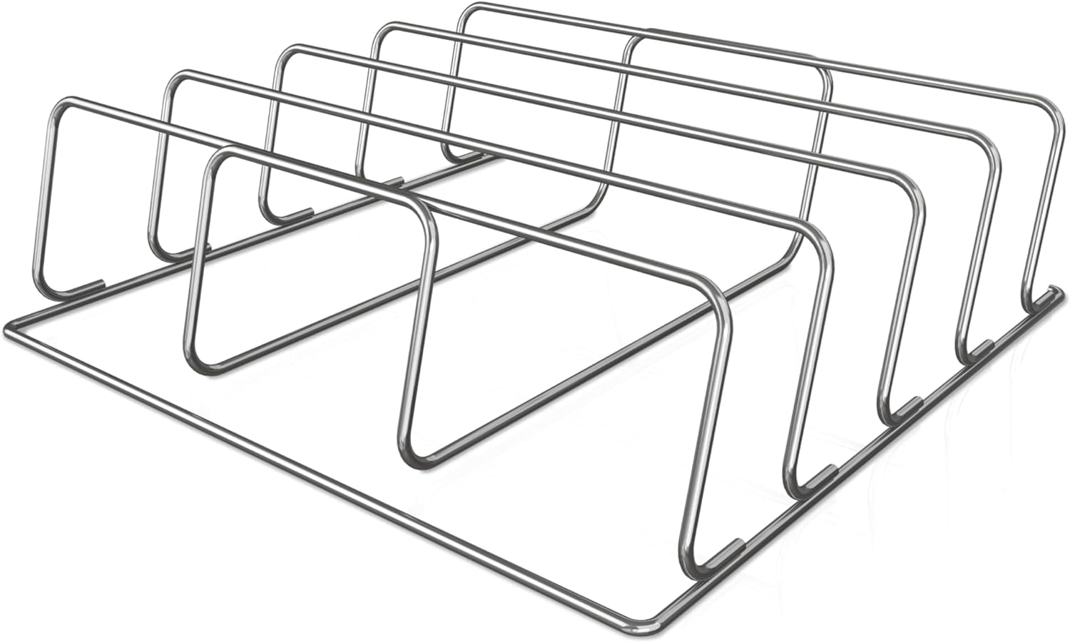 Ninja XSKRACKXL Woodfire Rib Rack. Compatible with OG800 and OG900 Series. Smokes 4 Full Racks of Ribs. Elevates Ribs for All-Around Airflow. Even Bark. Steel. Silver