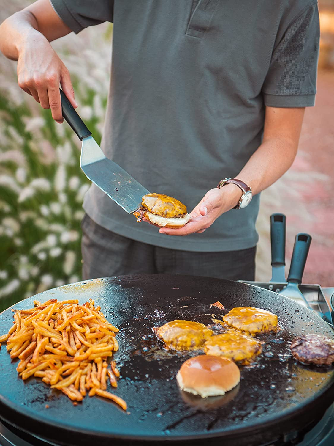 CGG-888 Outdoor Stainless Steel Lid. 360° Griddle Cooking Center - Image 14