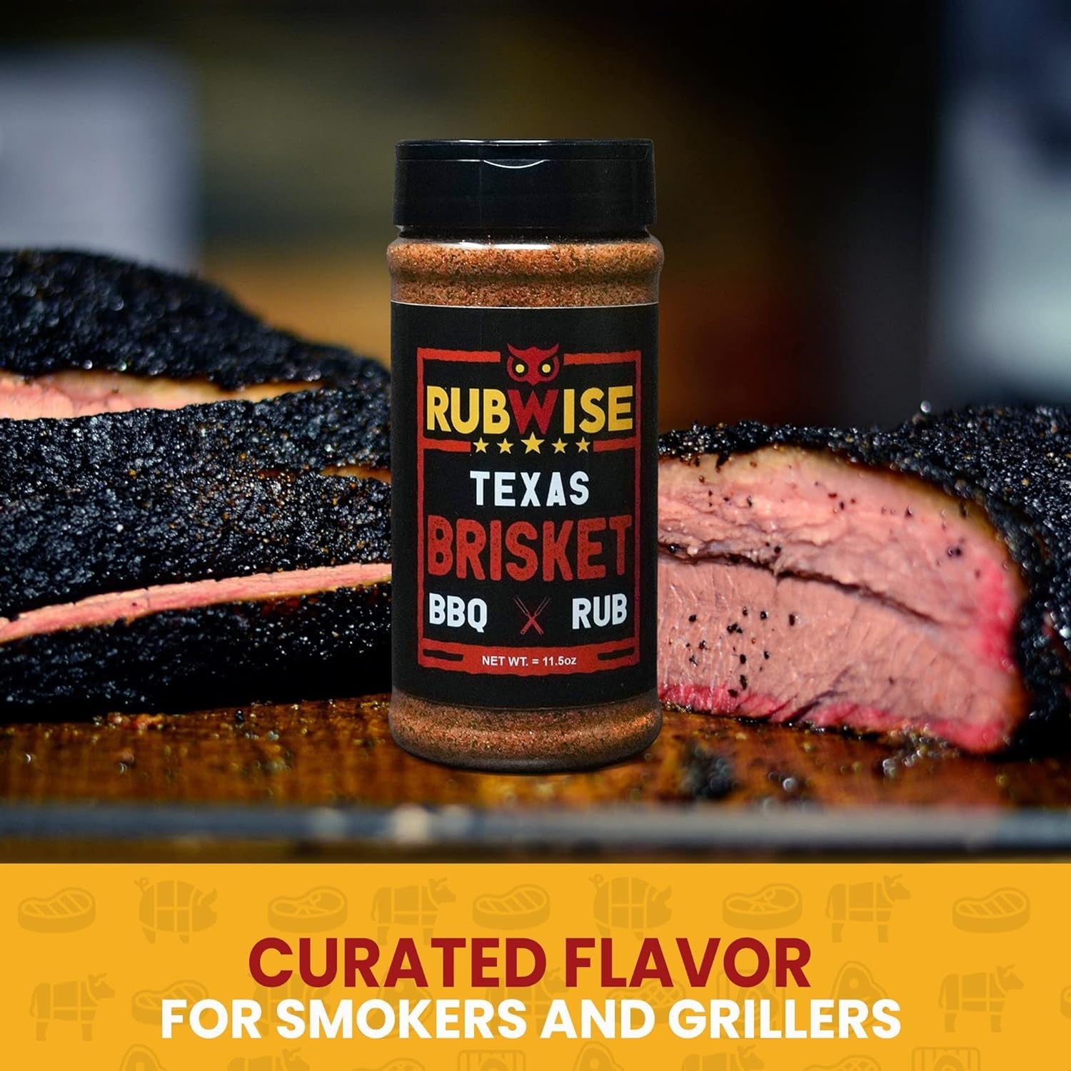 Texas Style Brisket Rub by Rubwise | Brisket BBQ Rub & Spices for Smoking and Grilling | Beef Seasoning Dry Rub | Smokey Savory Barbecue & Grill Blend | Great on Brisket. Steaks. Ribs & Burgers (1Lb) - Image 4