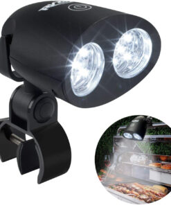 Grill Light BBQ Accessories - Upgraded Waterproof Grilling Accessories for Outdoor Grill. Smoker Accessories Grilling Gifts for Men Women Dad. Flexible BBQ Light with 10 Super Bright LED Lamps