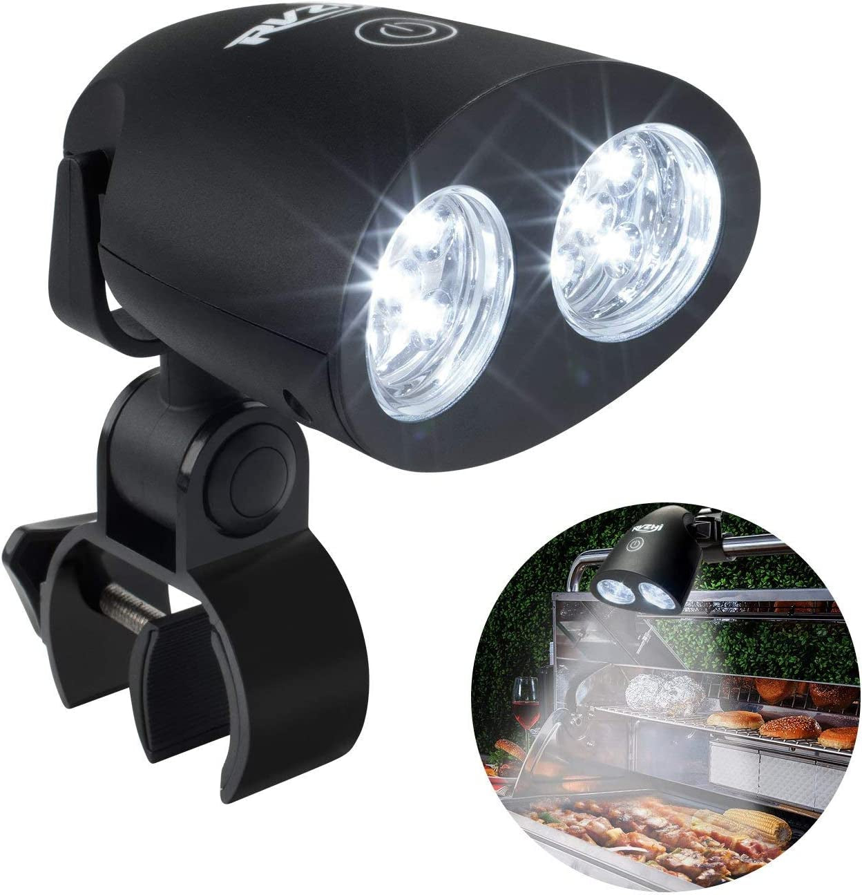 Grill Light BBQ Accessories - Upgraded Waterproof Grilling Accessories for Outdoor Grill. Smoker Accessories Grilling Gifts for Men Women Dad. Flexible BBQ Light with 10 Super Bright LED Lamps