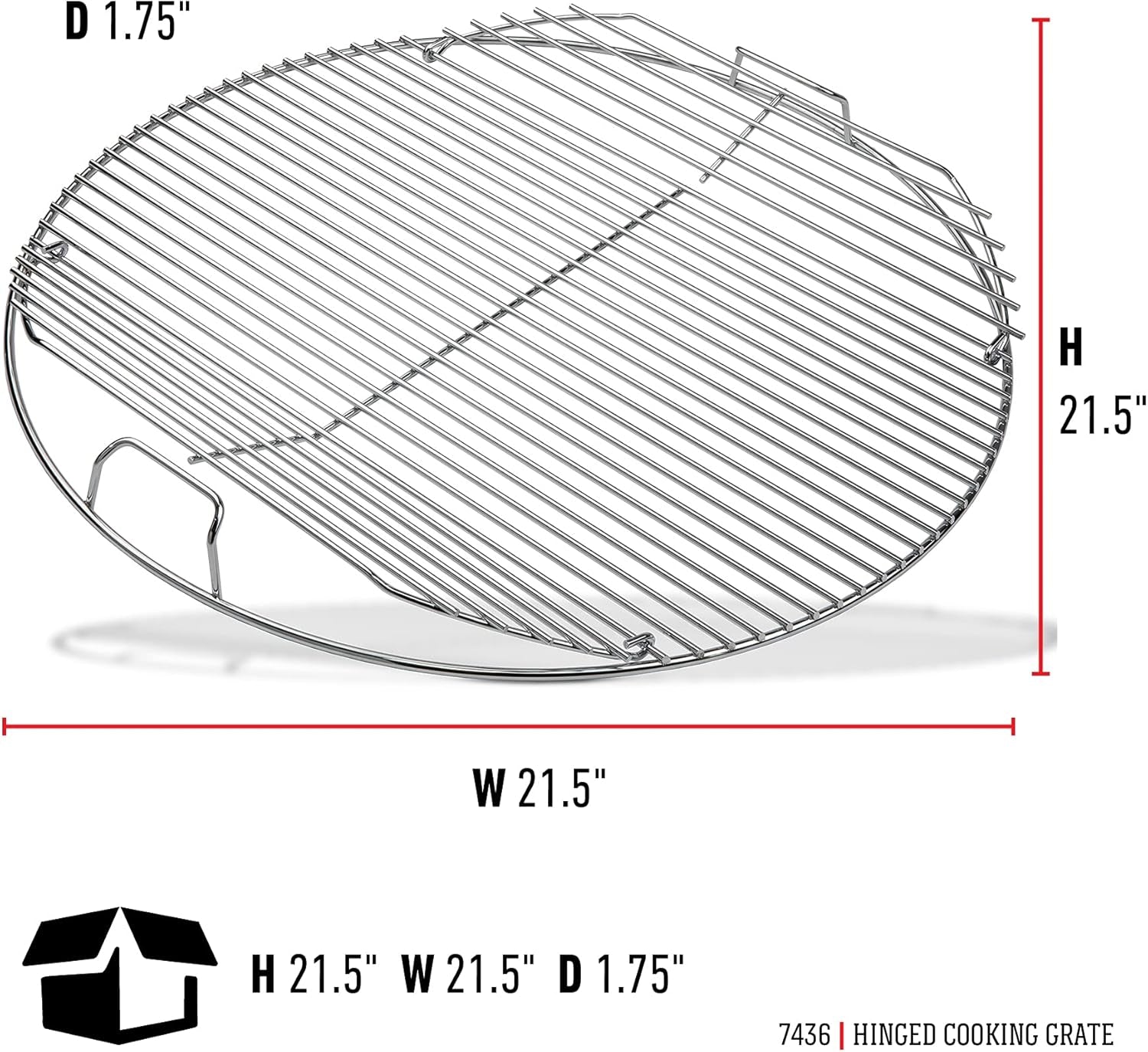 Weber Hinged Cooking Grate Stainless Steel. 22 - Image 3