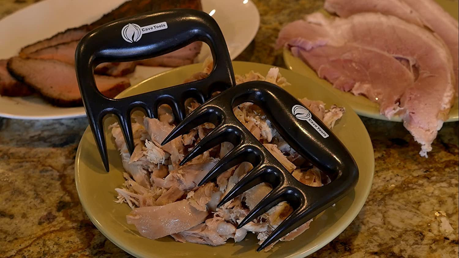 Cave Tools Meat Claws for Shredding Pulled Pork. Chicken. Turkey. and Beef- Handling & Carving Food - Barbecue Grill Accessories for Smoker. or Slow Cooker - Gun Metal - Image 8
