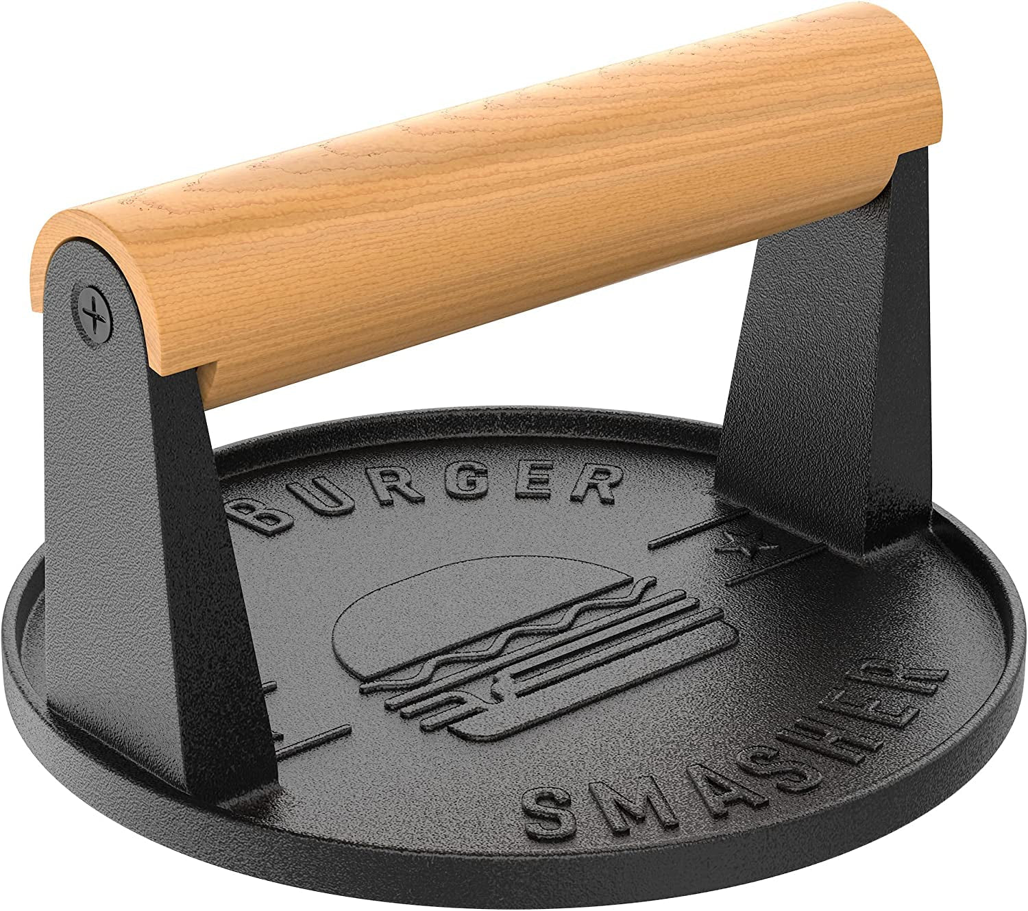 The Burger Smasher - Cast Iron Burger Press Kit W/Patty Paper Included | Hamburger Press Perfect for Flat Top Grill. Cast Iron Griddle or Skillet | Meat Press and Grill Press - Image 2