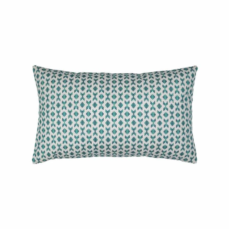 Elaine Smith Alcazar Sea Green Lumbar Pillow