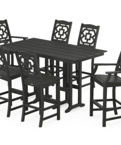 Polywood: Chinoiserie 7-Piece Farmhouse Bar Set