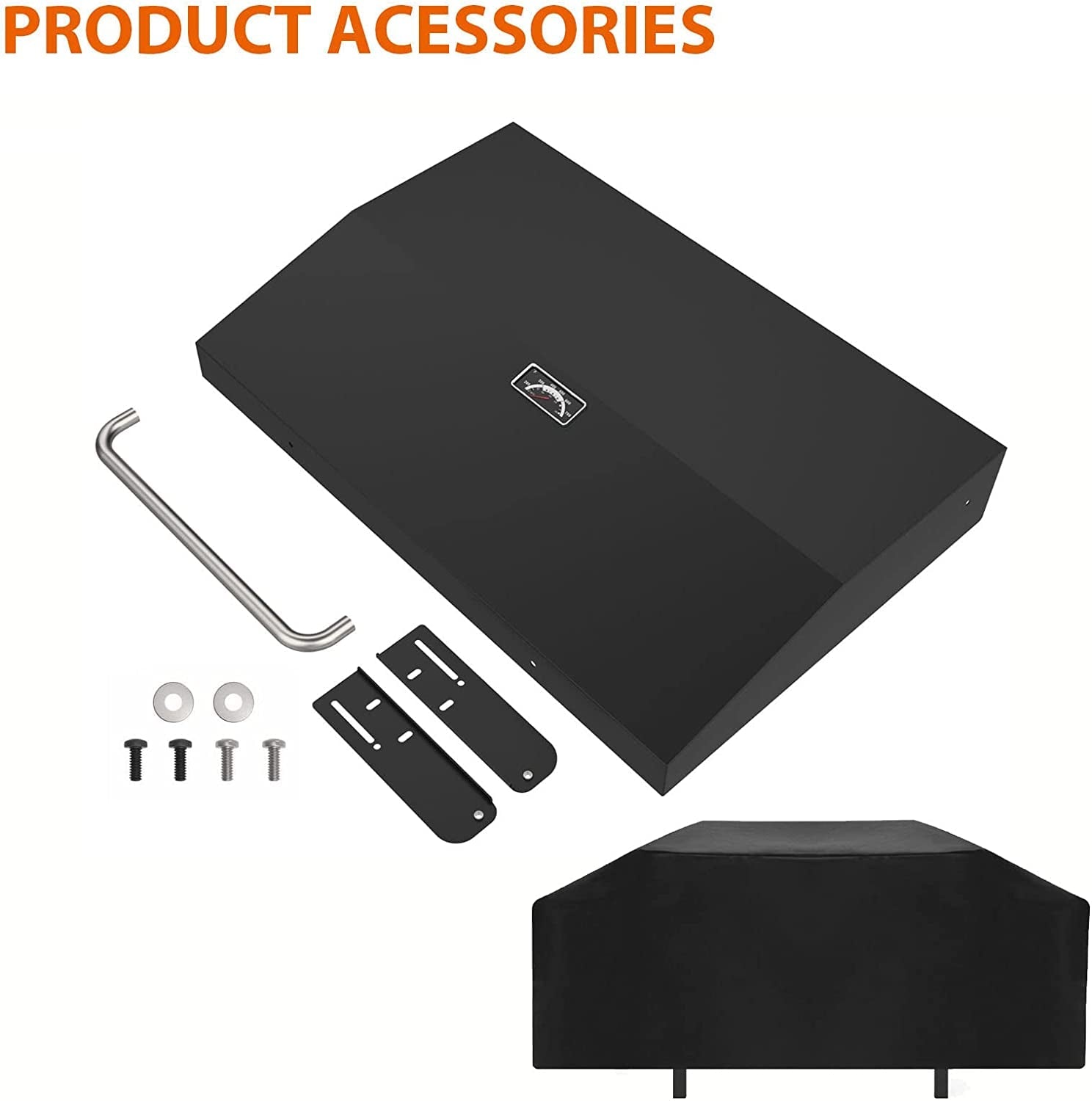 Griddle Lid for Blackstone 36 Inch Griddle. Outdoor Hinged Lid Griddle Hard Cover Hood with Handle for 36 Blackstone Flat Top Griddle Station 1554. 2149 Blackstone Griddle Accessories - Image 6