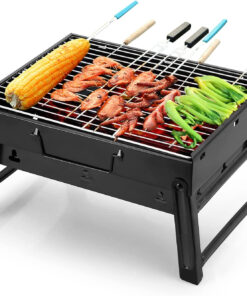 Barbecue Grill Portable BBQ Charcoal Grill Smoker Grill for Outdoor Cooking Camping Hiking Picnics Backpacking