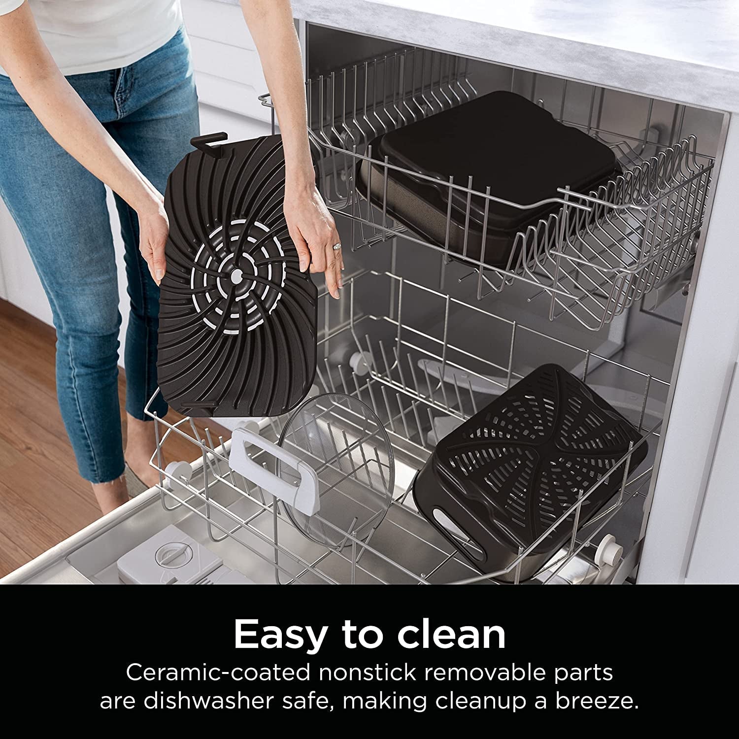 DG551 Foodi Smart XL 6-In-1 Indoor Grill with Air Fry. Roast. Bake. Broil. & Dehydrate. Foodi Smart Thermometer. 2Nd Generation. Black/Silver - Image 9