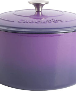 Crock-Pot Artisan round Enameled Cast Iron Dutch Oven. 7-Quart. Lavender Purple