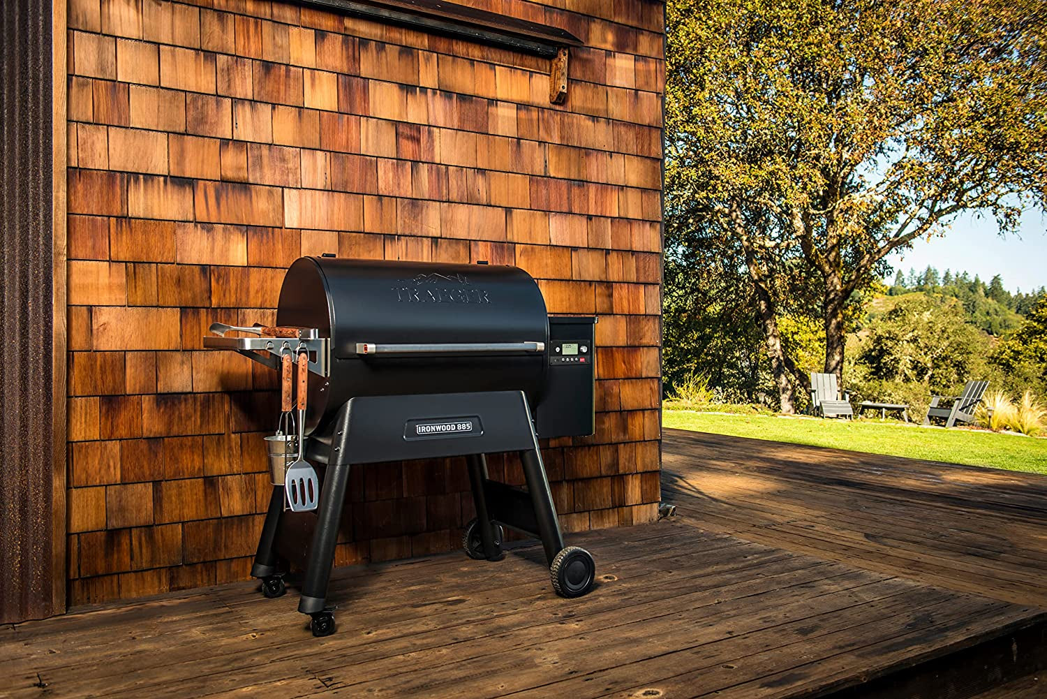 Traeger Grills Ironwood 885 Wood Pellet Grill and Smoker with WIFI Smart Home Technology. Black - Image 3