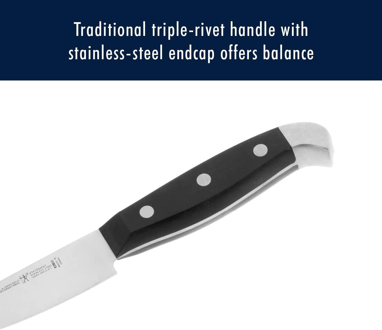 HENCKELS Premium Quality 15-Piece Knife Set with Block. Razor-Sharp. German Engineered Knife Informed by over 100 Years of Masterful Knife Making. Lightweight and Strong. Dishwasher Safe - Image 5