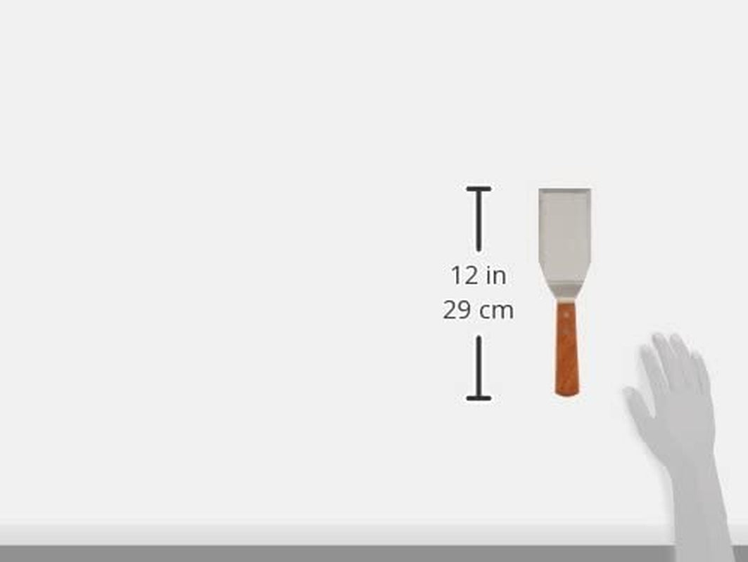Winco TN719 Blade Hamburger Turner. 5X 2.7/8. Medium. Stainless Steel. Brown - Image 2