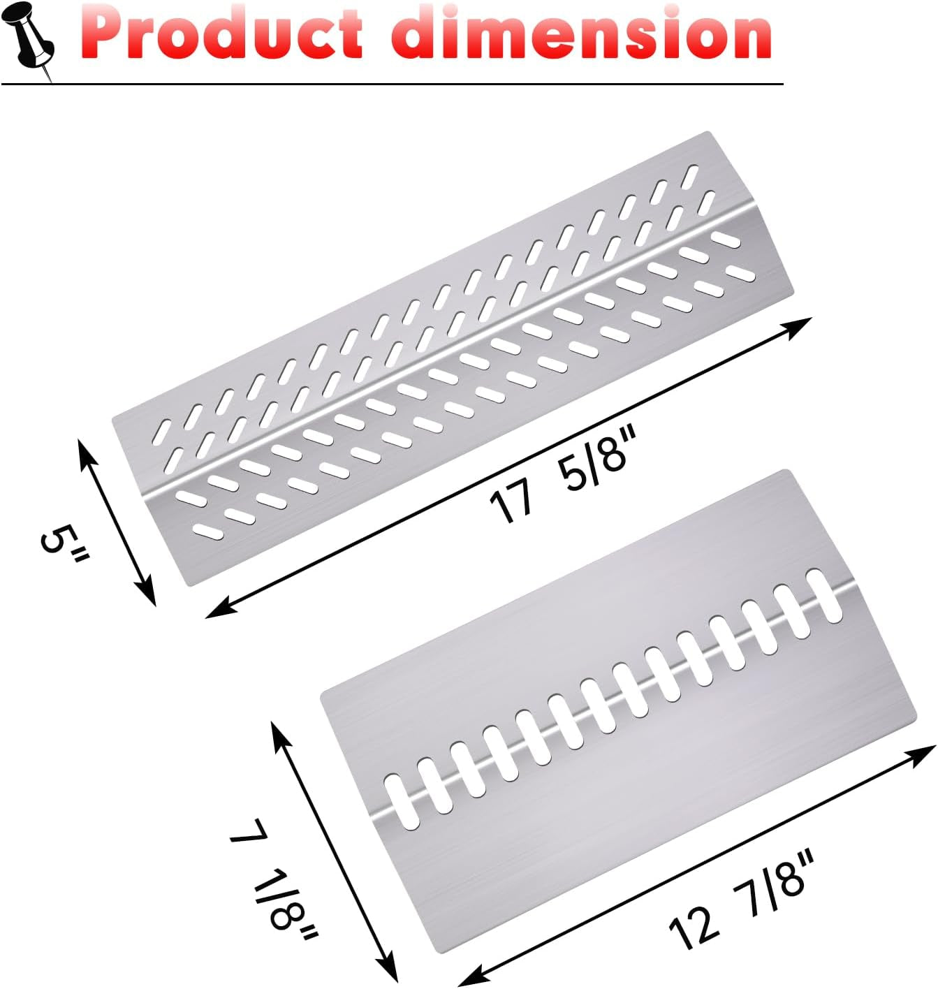Cozilar Grill Heat Shield Heat Plates for Bull Grill Replacement Parts 16631.16521. 16670. Cal Flame Replacement Parts. Bull Brahma. G Series 5 Burner Grill G5 BBQ18G05. Burner Covers BBQ Accessories - Image 2