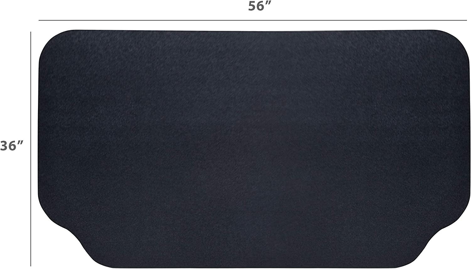 under the Grill Protective Deck and Patio Mat. 36 X 56 Inches.Black - Image 5