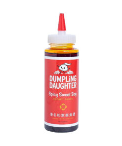 Dumpling Daughter - Spicy Sweet Soy Sauce (8 Oz) - Brown Sugar Sweetened Dumplings Sauce Balanced with Spicy Chili Oil - the Perfect Asian Dipping Sauce