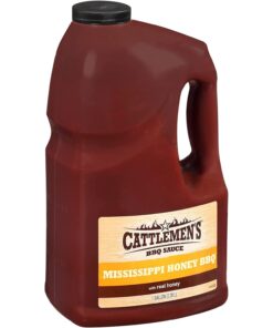 Cattlemen'S Mississippi Honey BBQ Sauce. 1 Gal - One Gallon Bulk Container of Mississippi Honey Barbecue Sauce Blend of Honey. Vinegar. Hickory and More for Dipping and Barbecue Recipes