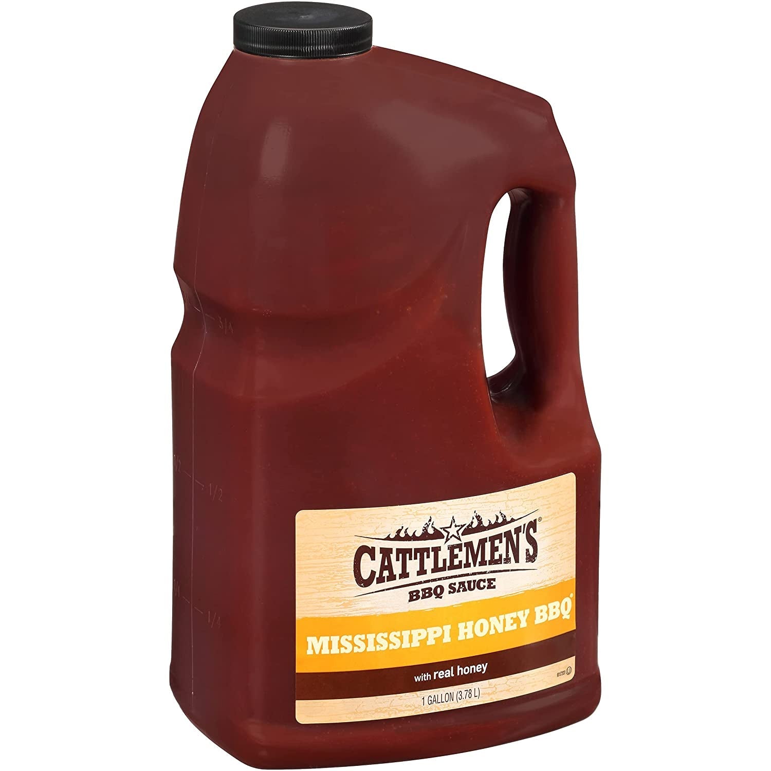 Cattlemen'S Mississippi Honey BBQ Sauce. 1 Gal - One Gallon Bulk Container of Mississippi Honey Barbecue Sauce Blend of Honey. Vinegar. Hickory and More for Dipping and Barbecue Recipes