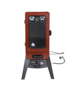 3-Series Gas Vertical Smoker. Red Hammertone