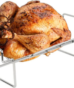 Thanksgiving Turkey Roasting Rack Cooker for Big Green Egg. Stainless Steel Rib Racks for Smoking. Turkey Roaster Racks for Roasting Pan. for Big Green Egg. Kamado Joe. Char-Griller Akorn. Etc