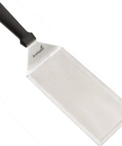 Big Metal Griddle Spatula - Grill Spatula 4 X 8 in Large Burger Smasher Hamburger Turner Scraper - Pancake Flipper - Great for BBQ Grill and Flat Top Griddle - Commercial Grade