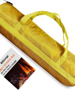 Rilltowpe BBQ Tool Storage Bag .Grill Accessory Storage .Bbq Tool Storage .Thickened Waterproof BBQ Tool Bag (Yellow) .Gifts for Men. Dad. Husband.