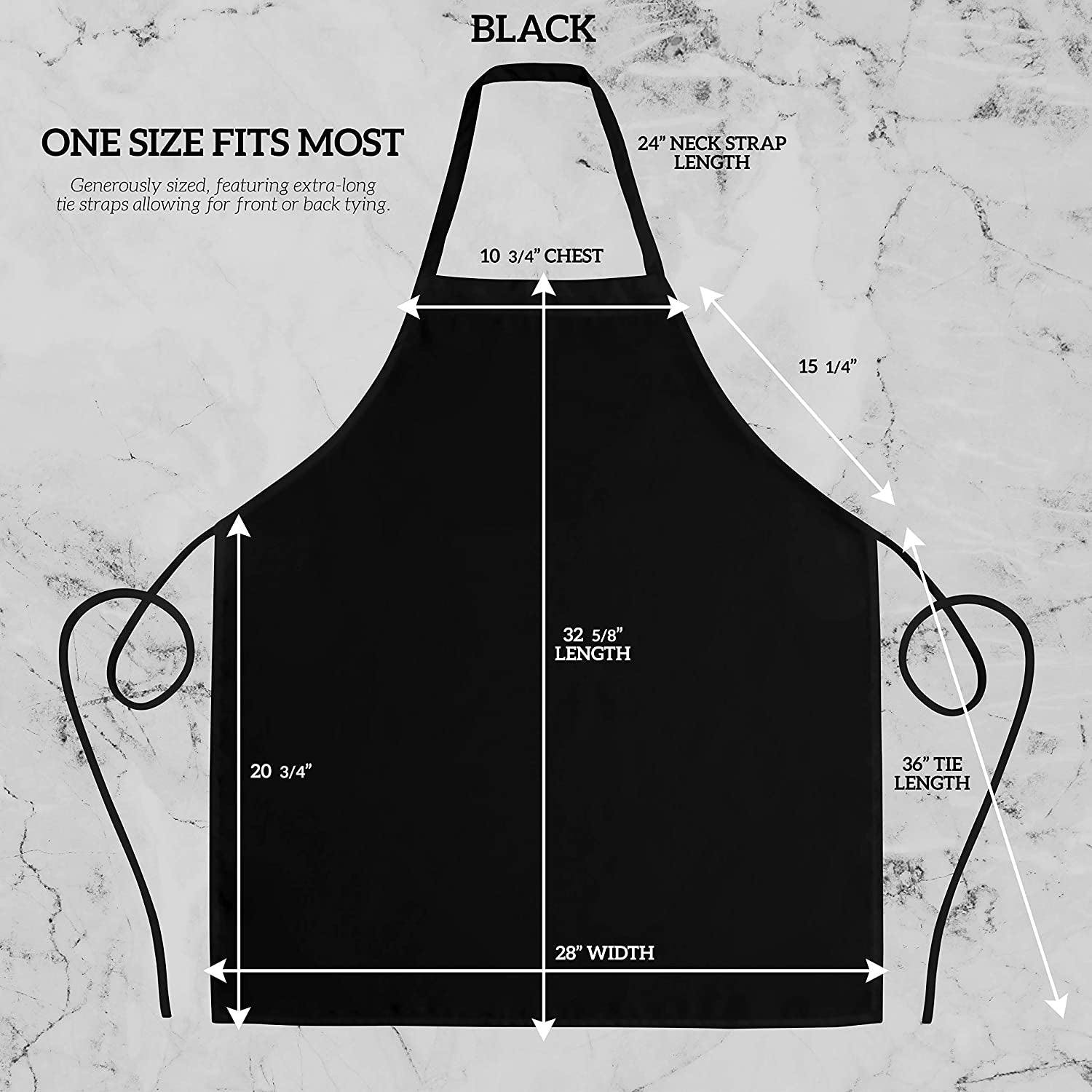 12 Pack Bib Apron - Unisex Black Aprons. Machine Washable Aprons for Men and Women. Kitchen Cooking BBQ Aprons Bulk (Pack of 12. No Pockets. Black) - Image 2