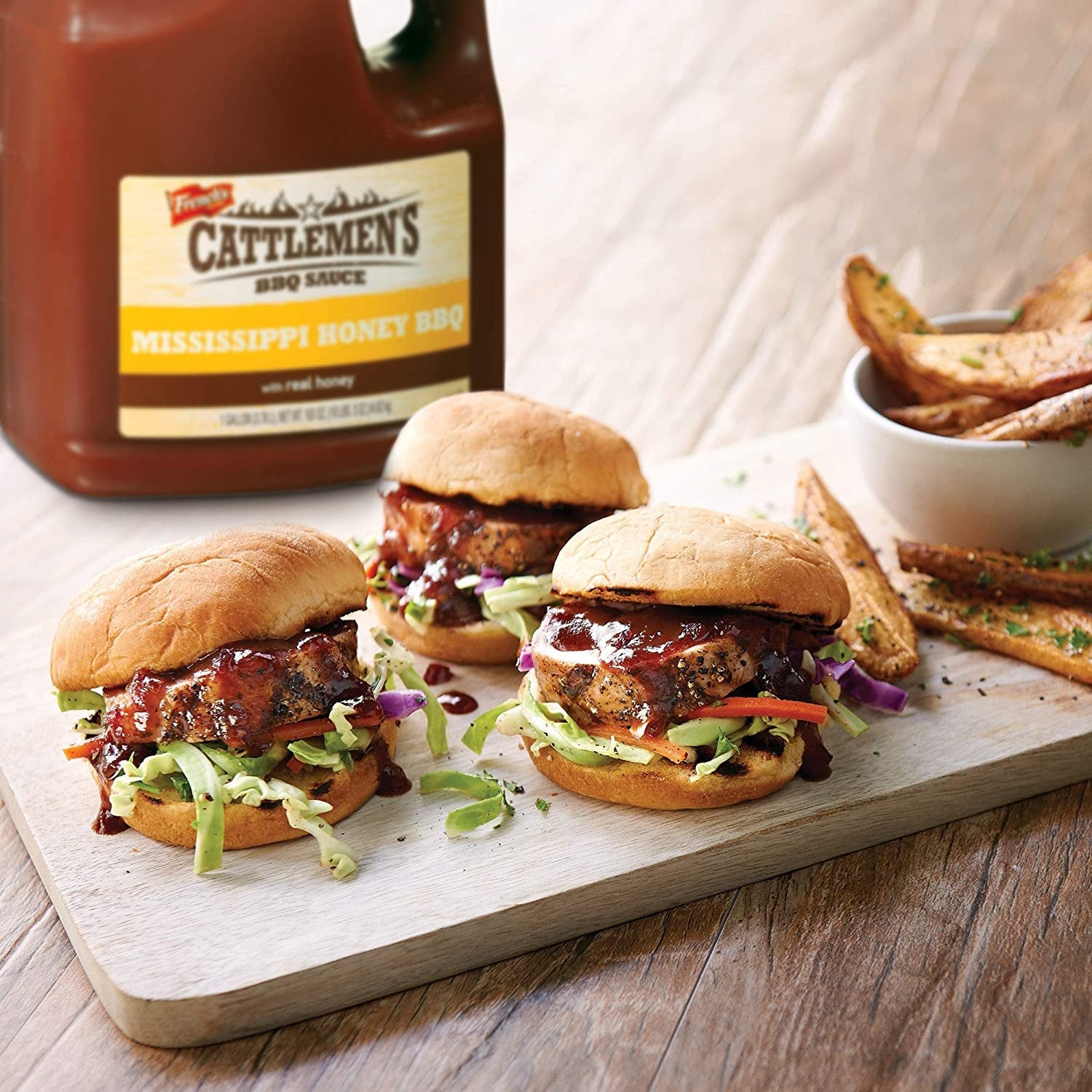 Cattlemen'S Mississippi Honey BBQ Sauce. 1 Gal - One Gallon Bulk Container of Mississippi Honey Barbecue Sauce Blend of Honey. Vinegar. Hickory and More for Dipping and Barbecue Recipes - Image 3