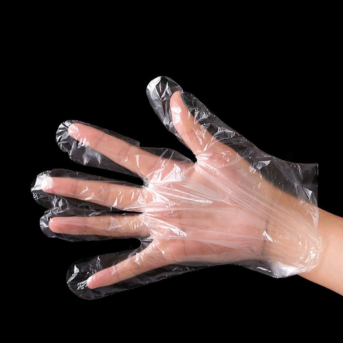 1500 Pcs Plastic Gloves Disposable - Food Prep Gloves Disposable Gloves Transparent for Food Service. Cleaning. One Size Fits Most… - Image 3
