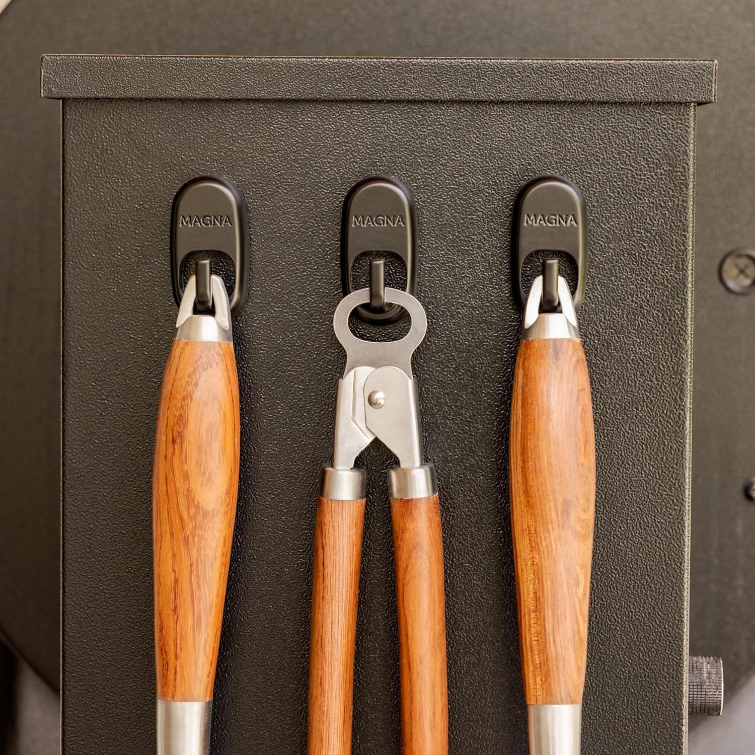 Pellet Smoker Grill Magnetic Hooks 3 Pack - Use to Hang Your Grilling Utensils and Accessories - Compatible with Pellet Grill Smokers like Traeger. Pit Boss. Z Grills. Camp Chef - Image 9