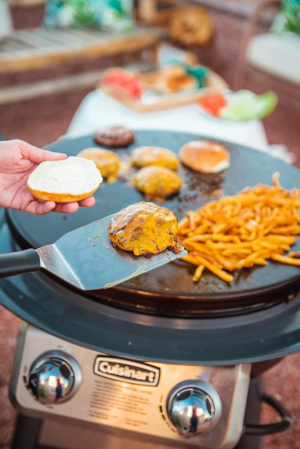 CGG-888 Outdoor Stainless Steel Lid. 360° Griddle Cooking Center - Image 9