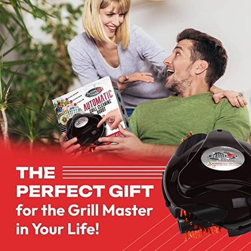 Grillbot Automatic Grill Cleaning Robot with Nylon Brushes. BBQ Grill Cleaner. Grill Brush. Grill Scraper. BBQ Accessories (Black Grillbot) - Image 5