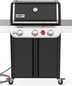 Weber Genesis E-325 Natural Gas Grill for Outdoor Cooking. 3 Burners. Black