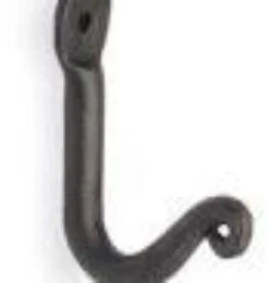 Pilgrim: 1 Hook Bracket - Black - 5/8