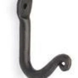 Pilgrim: 1 Hook Bracket - Black - 5/8