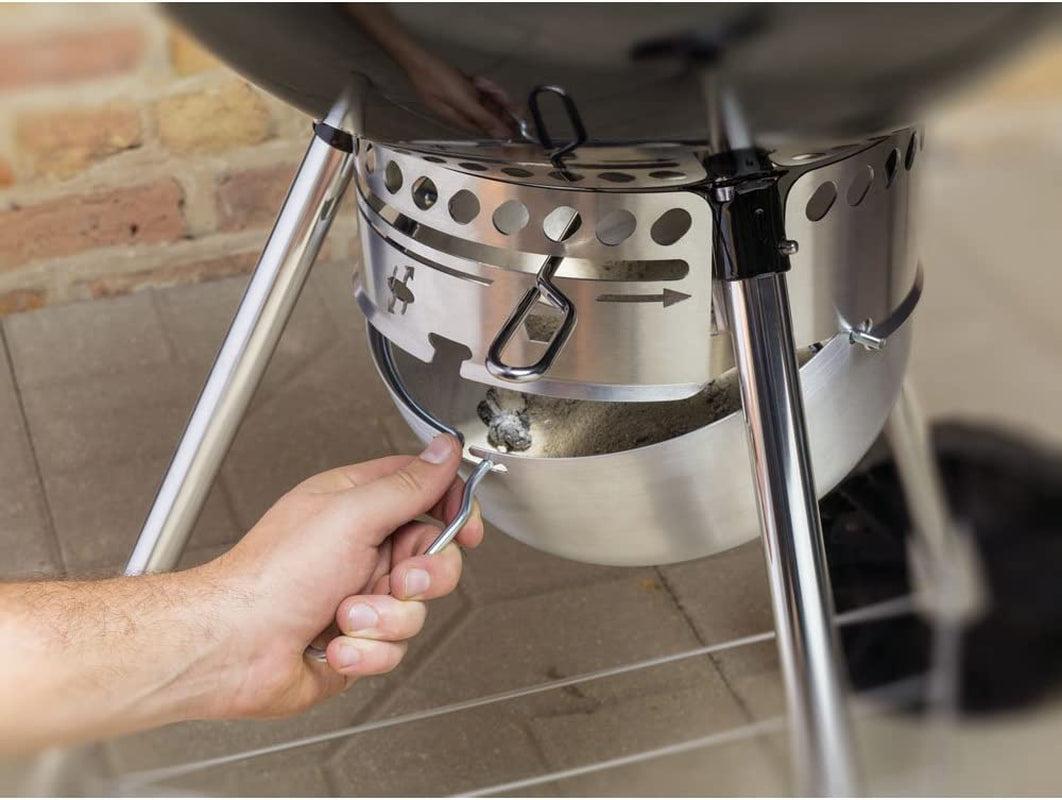 Weber Original Kettle Premium Charcoal Grill. 22-Inch. Black - Image 4