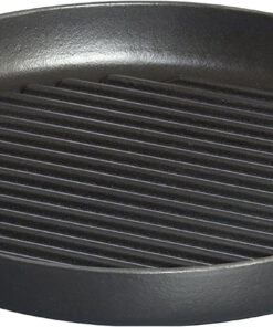 Cast Iron 10-Inch Pure Grill - Black Matte. Made in France