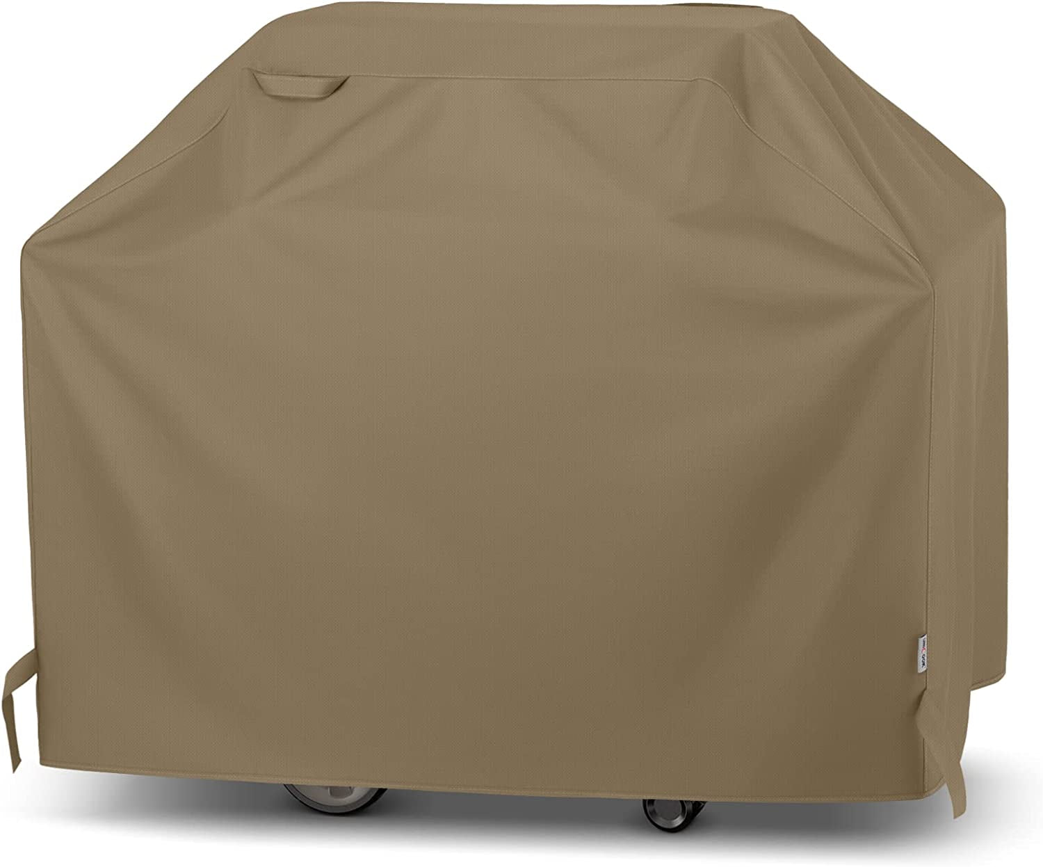 Unicook Grill Cover 60 Inch. Heavy Duty Waterproof Gas BBQ Cover with Sealed Seam. Rip and Fade Resistant BBQ Grill Cover. Compatible with Weber Charbroil and More Grills up to 58 Inch. Neutral Taupe