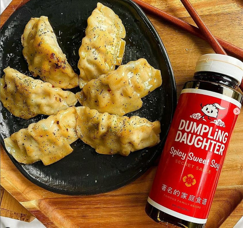 Dumpling Daughter - Spicy Sweet Soy Sauce (8 Oz) - Brown Sugar Sweetened Dumplings Sauce Balanced with Spicy Chili Oil - the Perfect Asian Dipping Sauce - Image 3