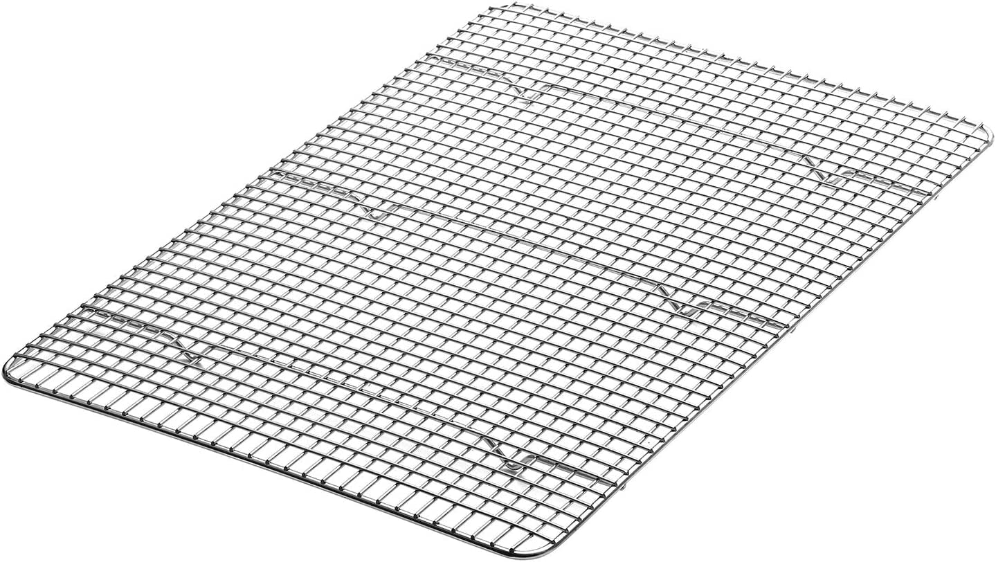 Spring Chef Cooling Rack & Baking Rack - 100% Stainless Steel Cookie Cooling Racks. Wire Rack for Baking. 11.8 X 17 Fits Half Sheet Roasting Pan for Bacon. BBQ - Cooling Racks for Cooking and Baking - Image 8
